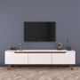 Hanah Home Soporte para TV D1 - 794 Blanco y Nogal